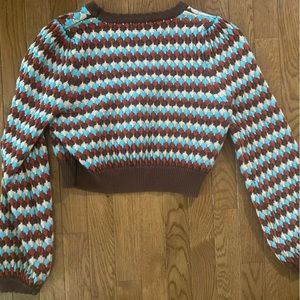 Cider XL 70s Colorful, Warm Knit Sweater